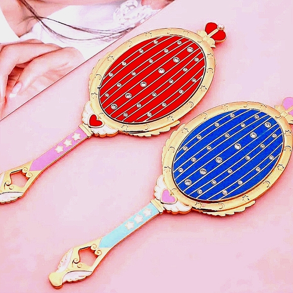 S.MoonMirror&BrushSet! Heavy!  (Mirror&Makeup-Brushes) RedOrBL. MirOpt.  Msg.Me - Picture 14 of 16